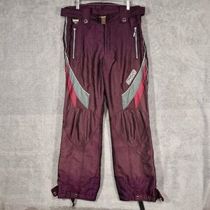 Spyder Y2K Womens M Insulated Ski Snow Pants Burgundy Thinsulate Tech Winter